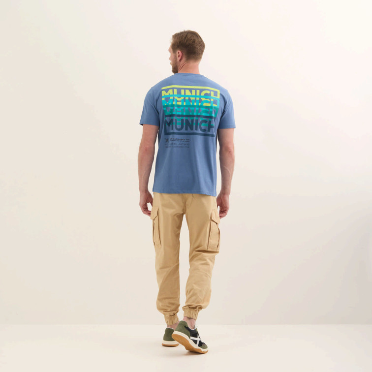 t-shirt homme  munich lifestyle t-shirt joe blue