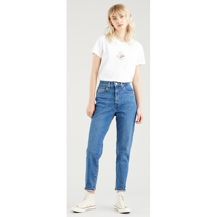 jeans femme  levis high waisted mom jean fit the
