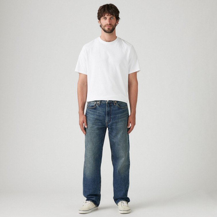 jeans homme  levi's 568 loose straight aisle seat
