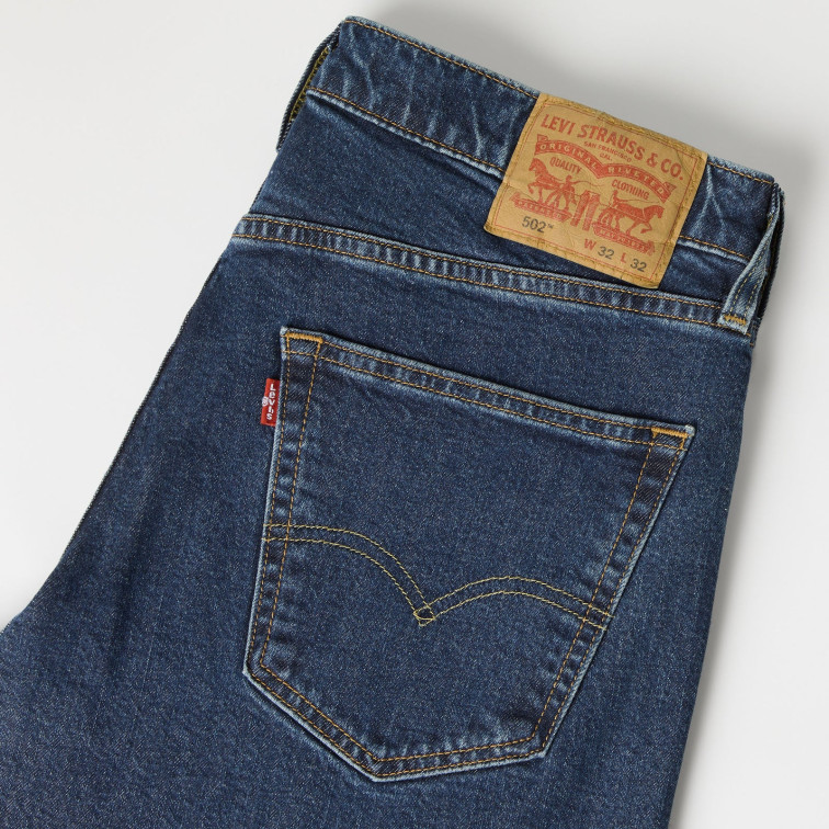 jeans homme  levi's 502 taper all my thoughts adv