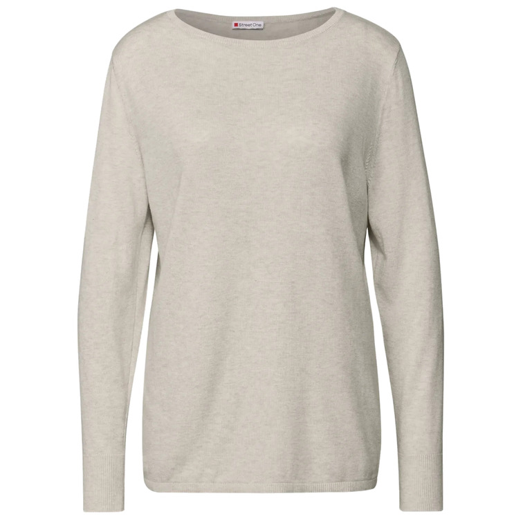 t-shirt femme  street qr_basic rounded u-boat neck