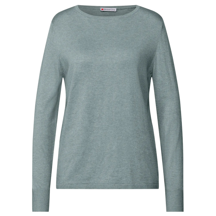 t-shirt femme  street qr_basic rounded u-boat neck