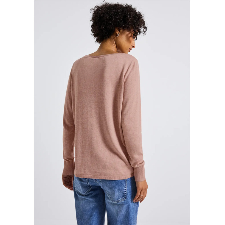 t-shirt femme  street qr_basic rounded u-boat neck