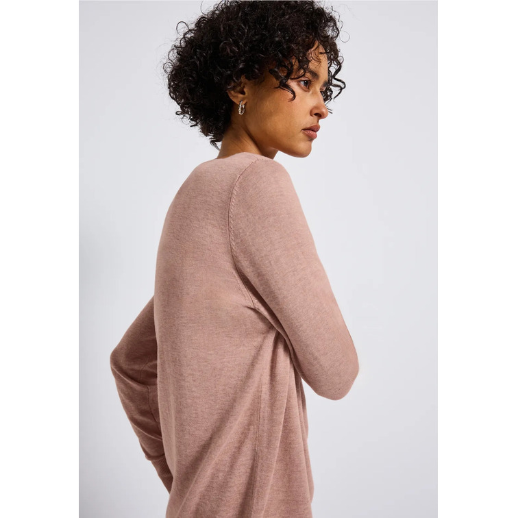 t-shirt femme  street qr_basic rounded u-boat neck