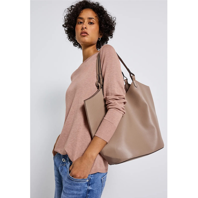 t-shirt femme  street qr_basic rounded u-boat neck