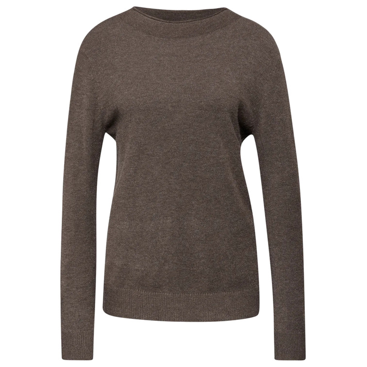 maillot femme  street qr_rolled edge collar sweater