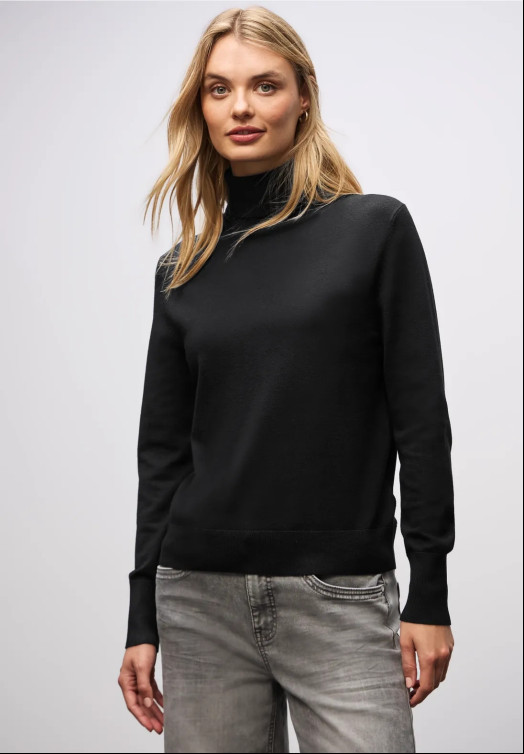 t-shirt femme  street ltd qr_basic roll-neck