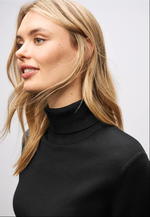 t-shirt femme  street ltd qr_basic roll-neck