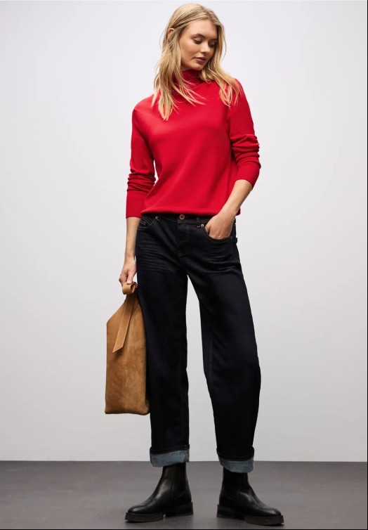 t-shirt femme  street ltd qr_basic roll-neck