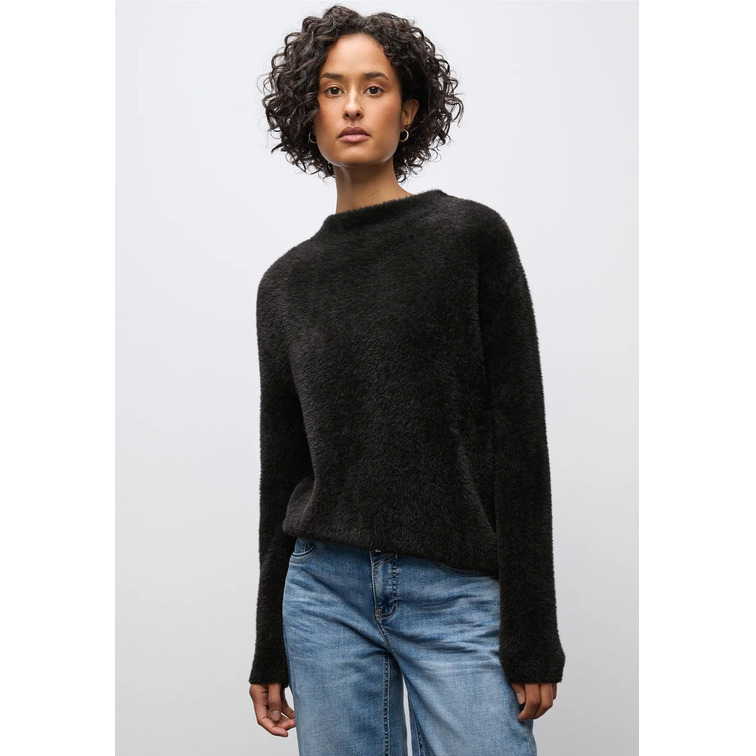 maillot femme  street ltd qr_fluffy turtle sweater