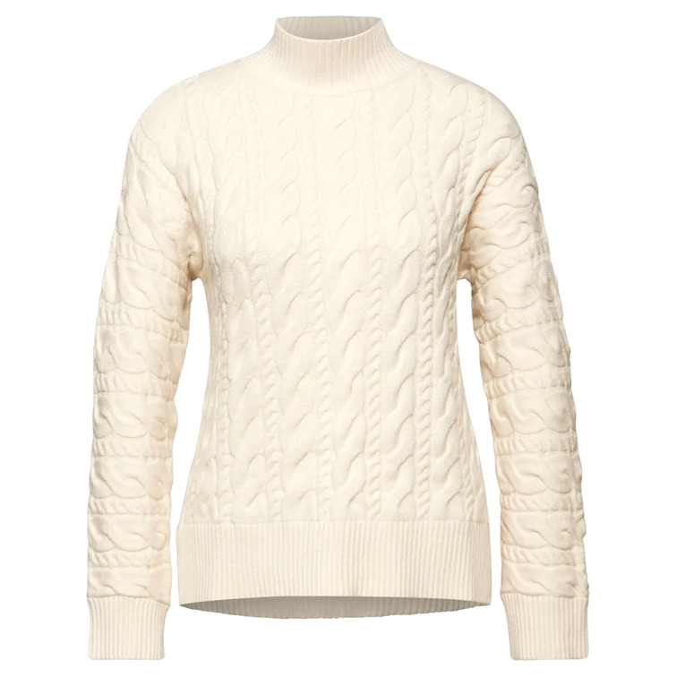 maillot femme  street ltd qr_turtle neck cable sweat