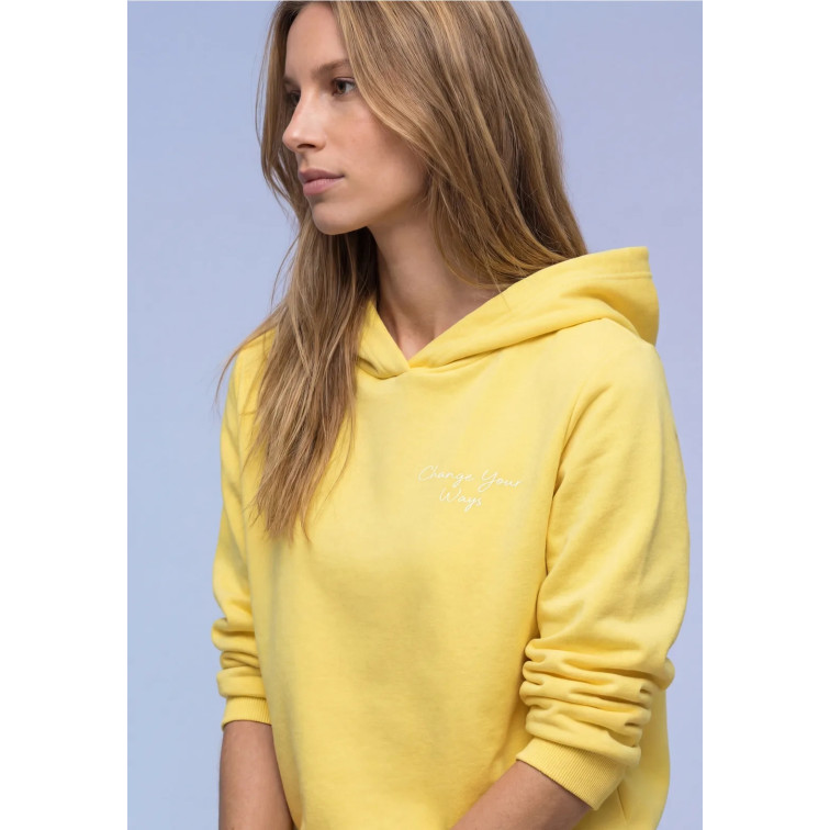 sweat-shirt femme  street sweat hoody w. backprint