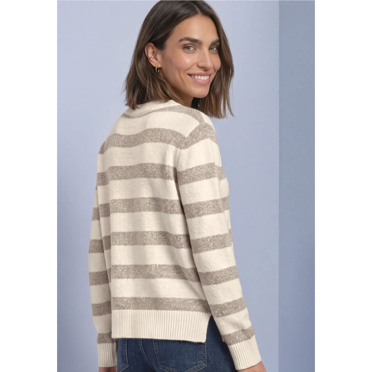 femme ltd qr_cosy striped sweater u- 37931