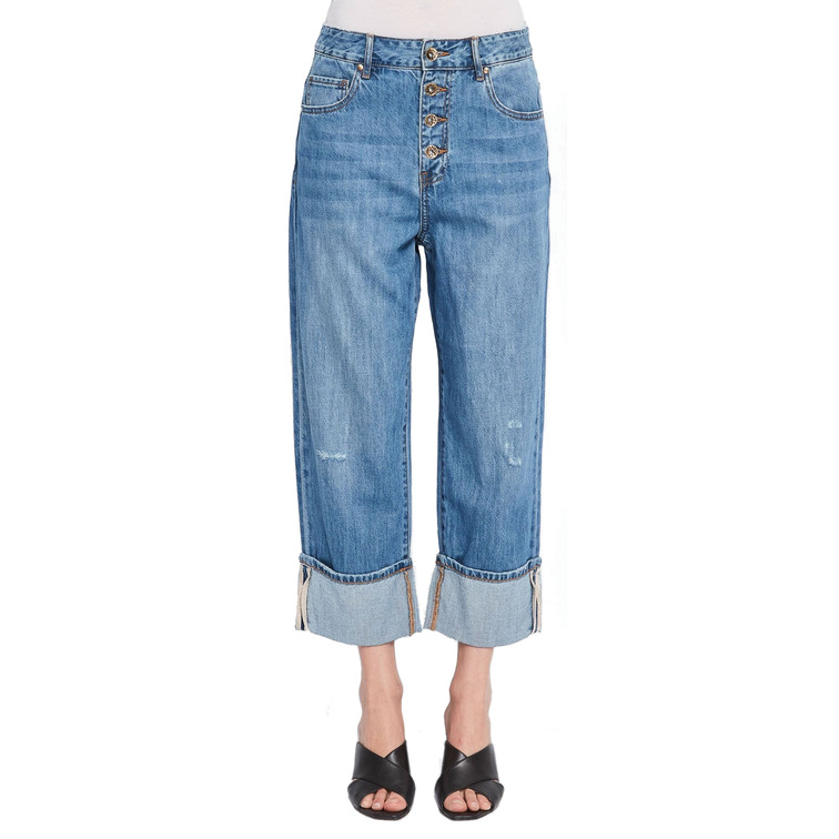 jeans femme  gaudi pantalone denim