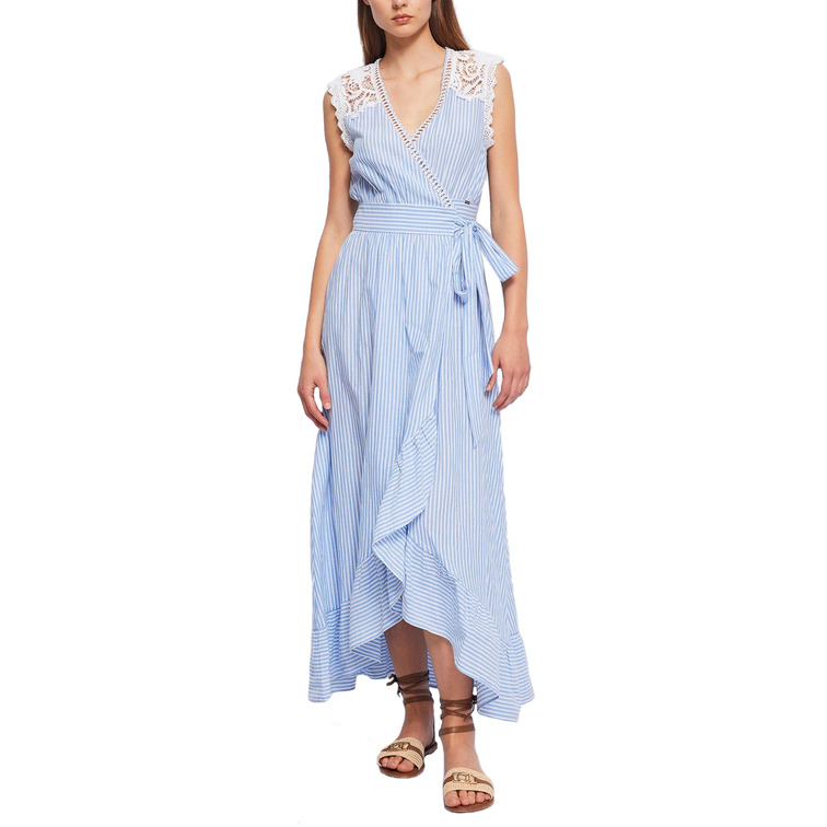 robe femme  gaudi abito lungo incrociato dav. s-