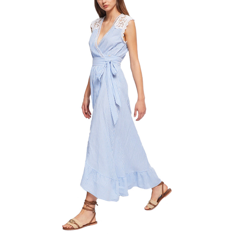robe femme  gaudi abito lungo incrociato dav. s-