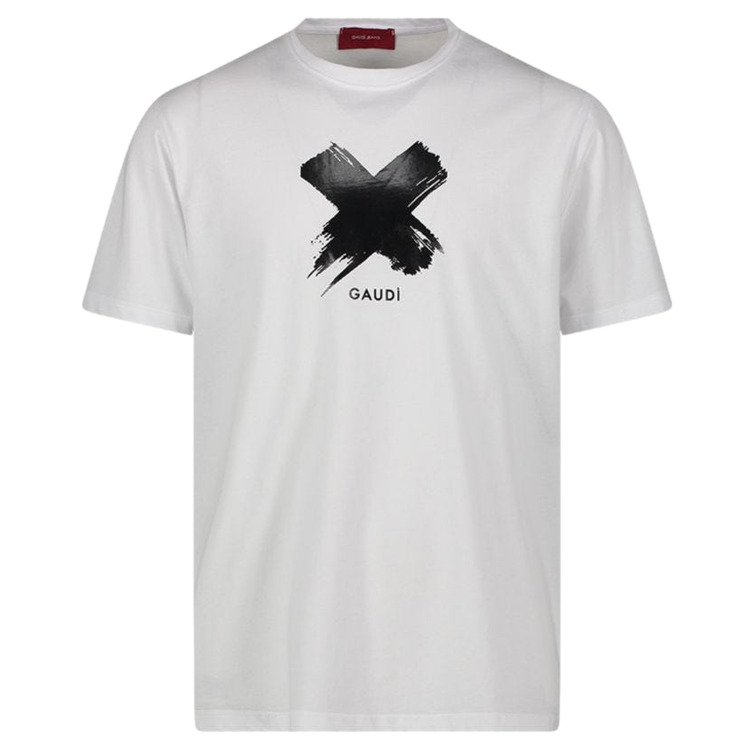 t-shirt homme  gaudi t-shirt girocollo mancia corta