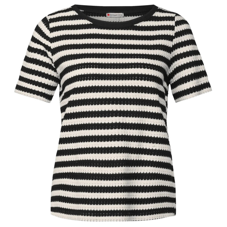 t-shirt femme  street ltd qr summer yds stripe knit