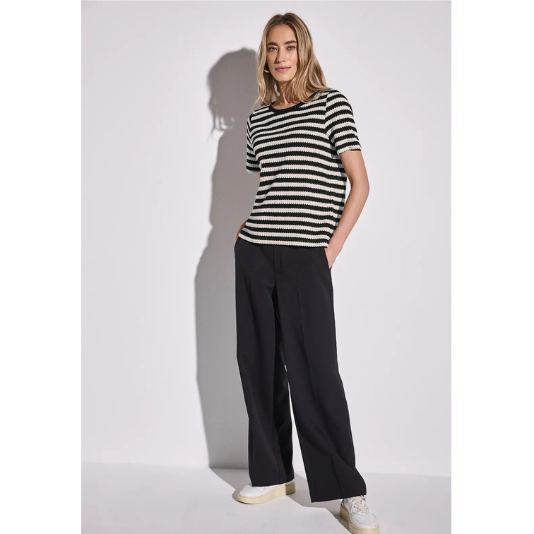 t-shirt femme  street ltd qr summer yds stripe knit