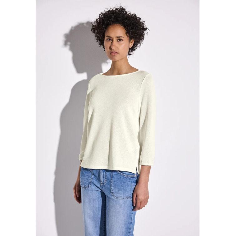 chemise femme  street knit look shirt 3/4 sleeves