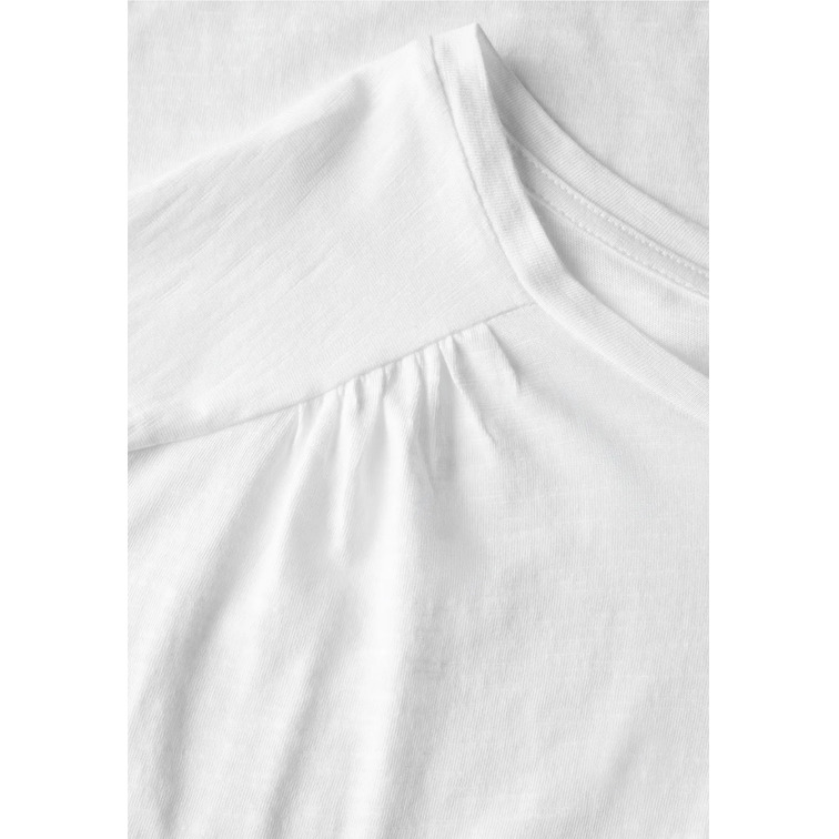 t-shirt femme  street shirt w.gathering at shoulder
