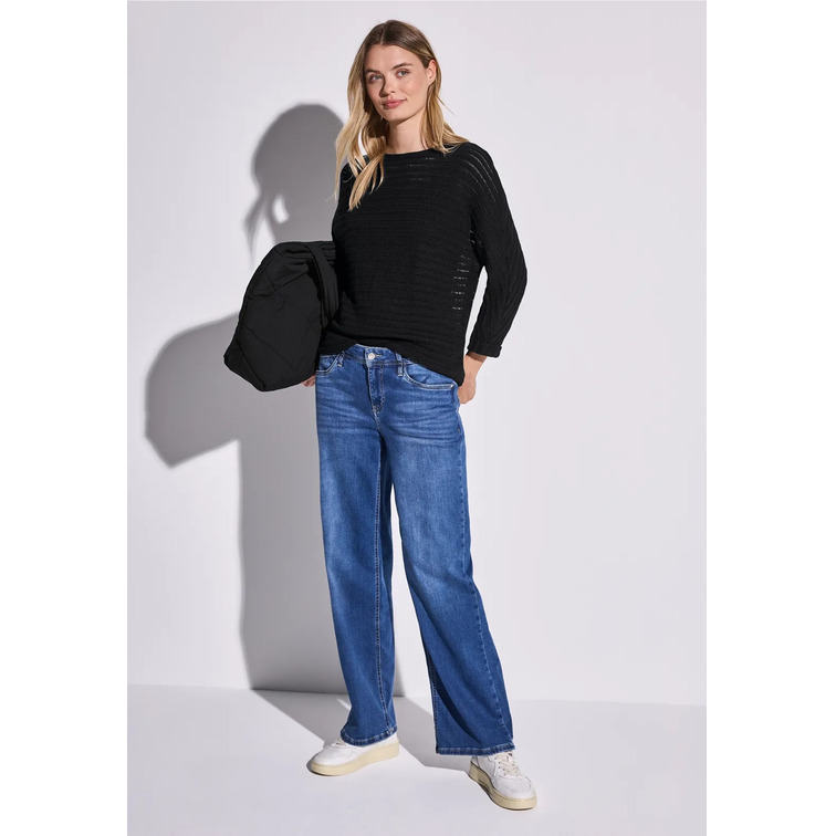 t-shirt femme  street summer knit look structure shi