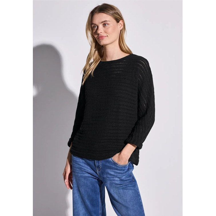 t-shirt femme  street summer knit look structure shi