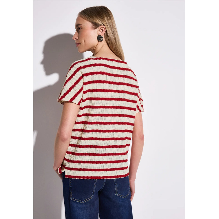 t-shirt femme  street stripe structure shirt