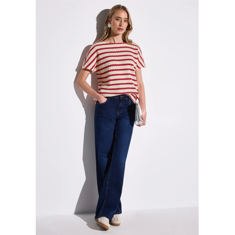 t-shirt femme  street stripe structure shirt