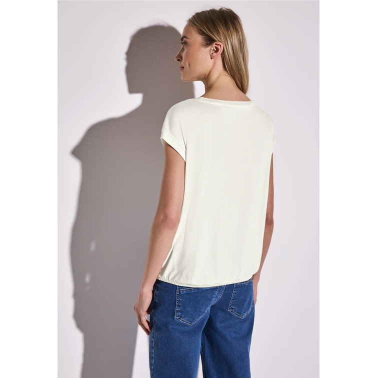 t-shirt femme  street shirt w.deco neckline tape