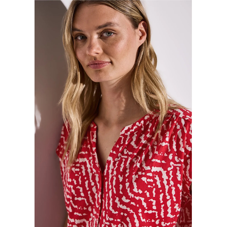 t-shirt femme  street printed shirt w.button panel