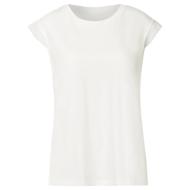 t-shirt femme  street shirt w.crochet cuffs