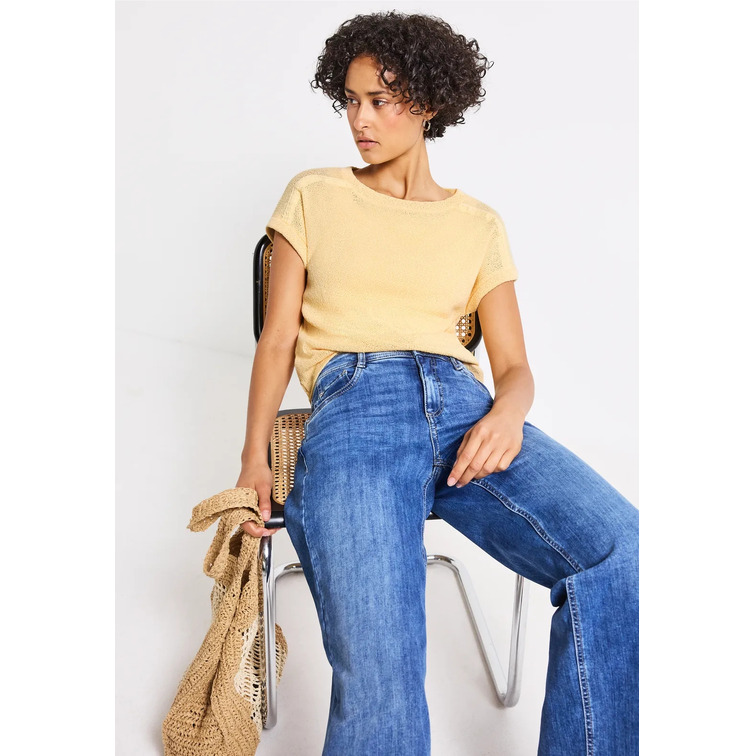 t-shirt femme  street summer knit look shirt 16901