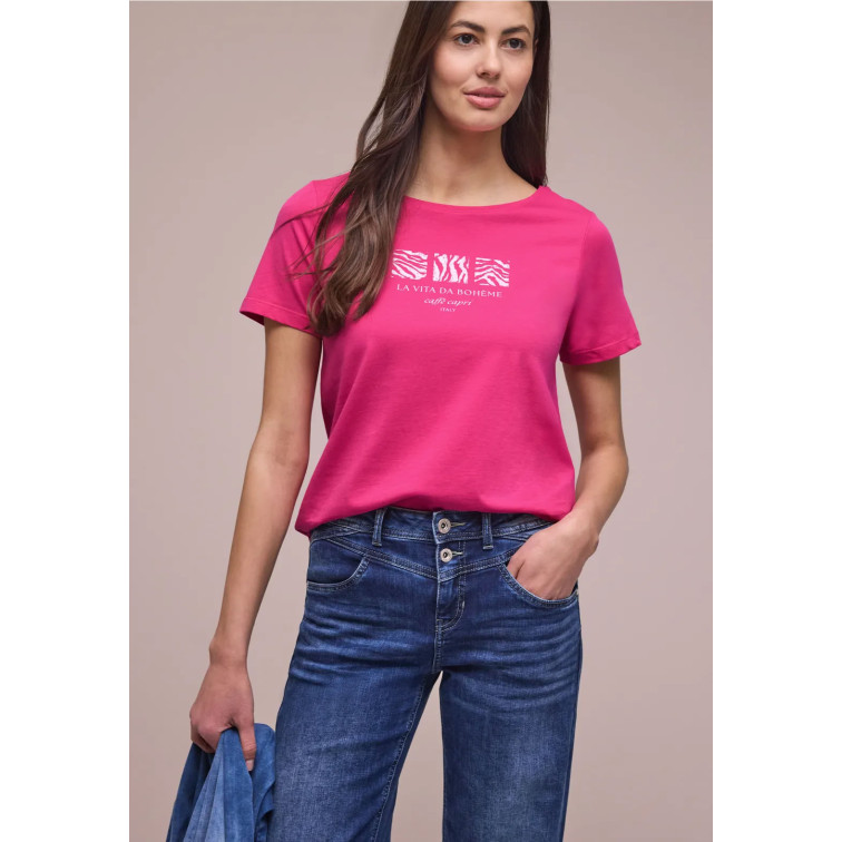 femme ltd qr basic pearl print shirt 27281