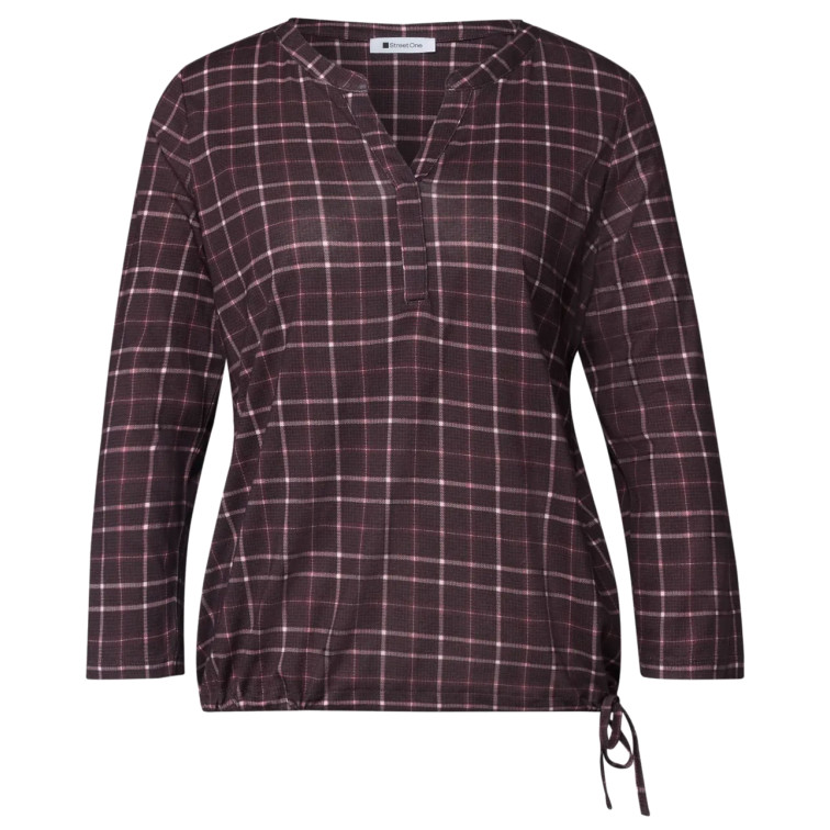 femme printed maillot shirt w.split n 37820