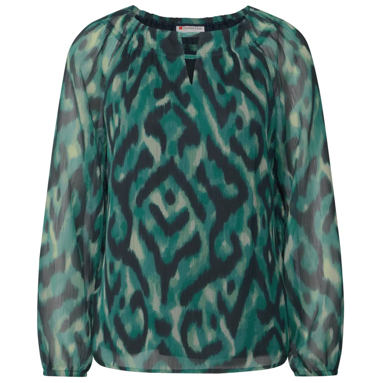 chemise femme  street chiffon roundneckblouse w slit
