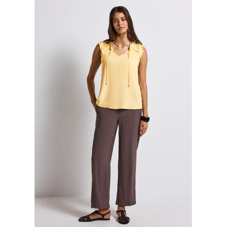 chemise femme  street tunic blousetop w frill detail