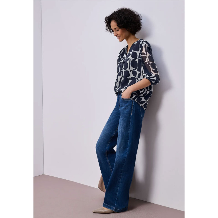 chemise femme  street chiffon tunic blouse w tape de