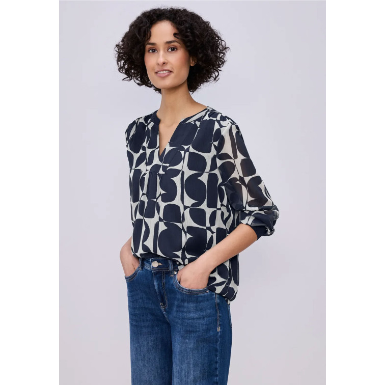 chemise femme  street chiffon tunic blouse w tape de