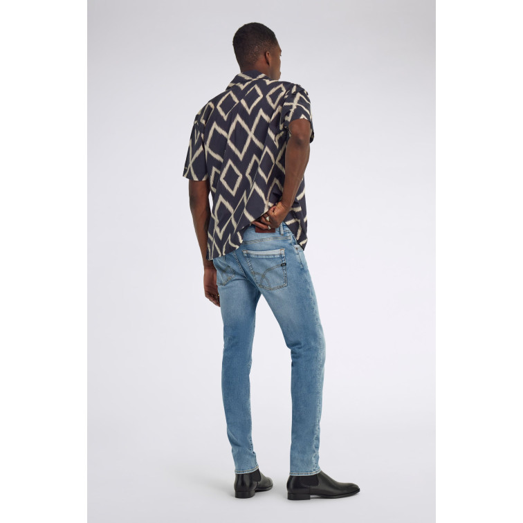 jeans homme  gas sax zip plus