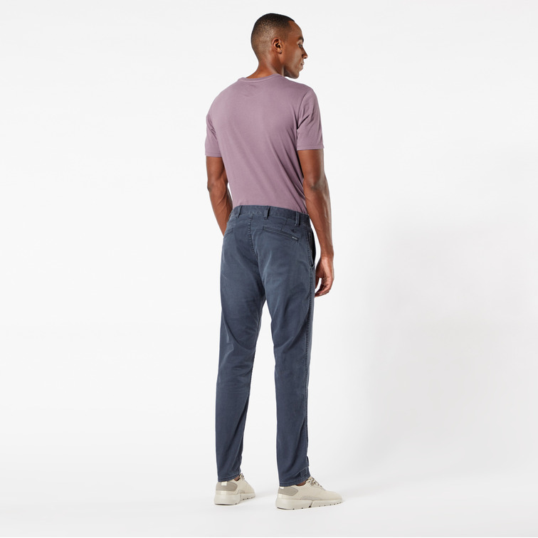 pantalon homme  docker t2 khaki tapered sunset finish