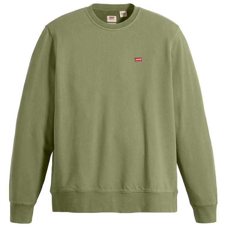 sweat-shirt homme  levi's the original hm crew moss oliv