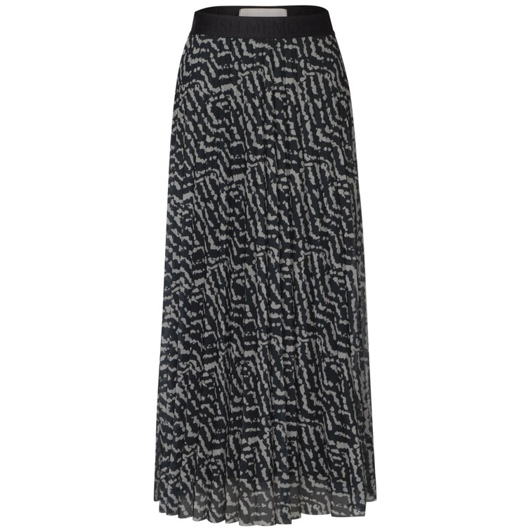 robe femme  street maxi mesh skirt plissée aop