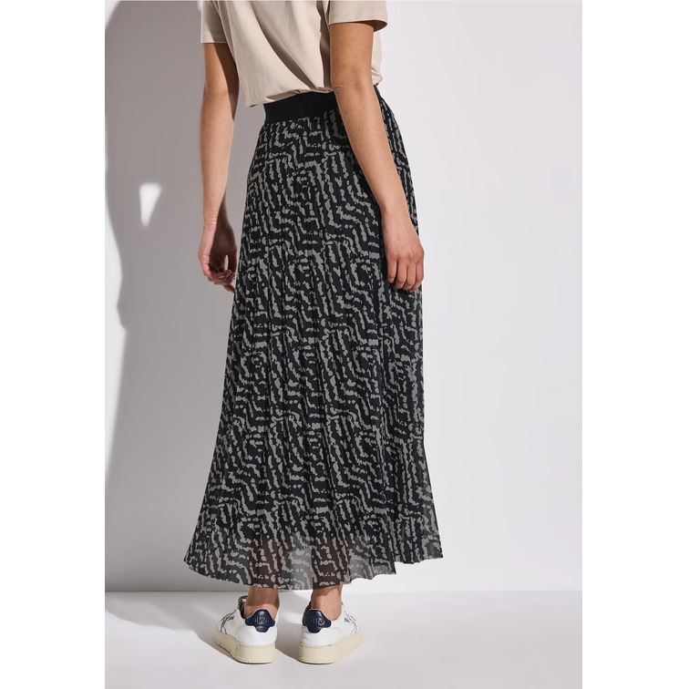 robe femme  street maxi mesh skirt plissée aop