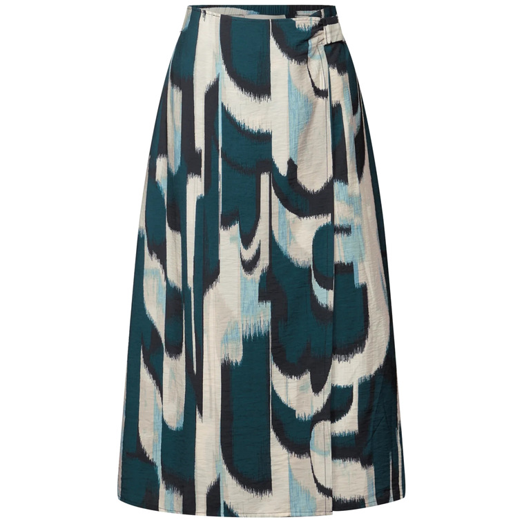 robe femme  street viscose wrap skirt_print