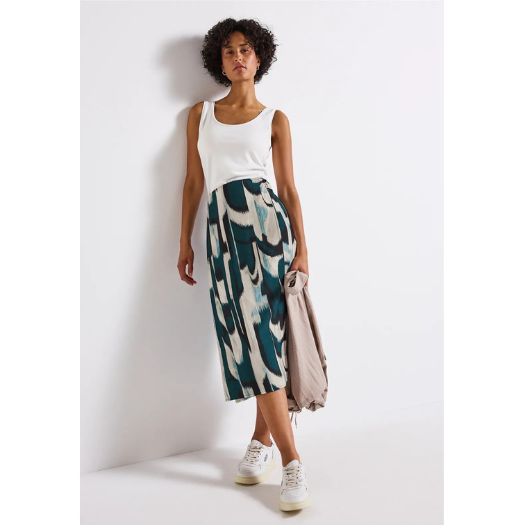 robe femme  street viscose wrap skirt_print