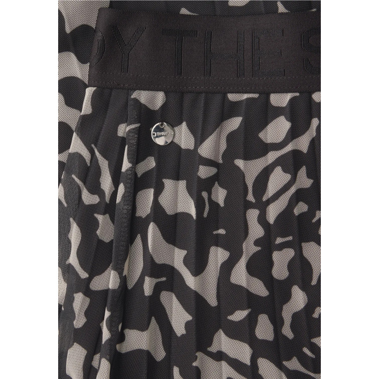 robe femme  street mesh plissée skirt_print
