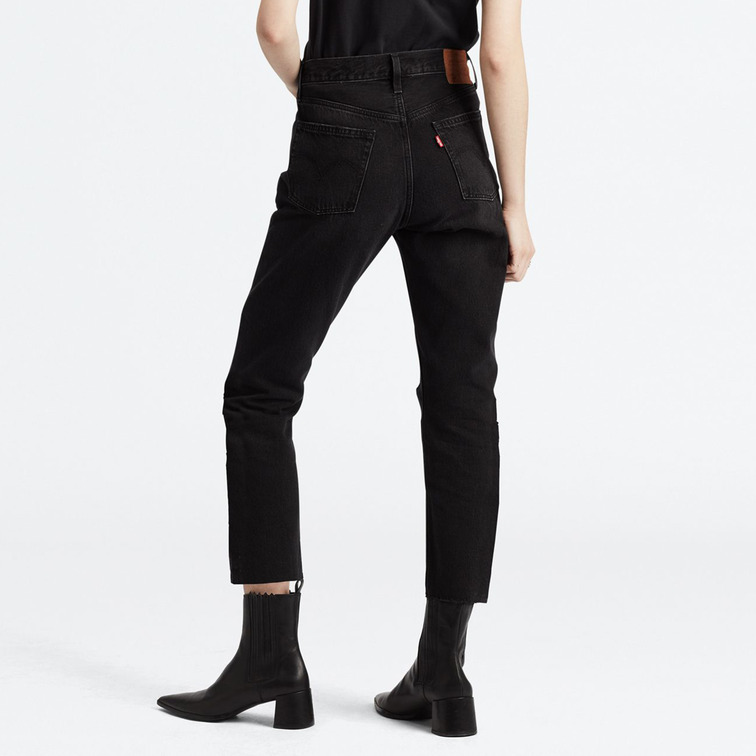 jeans femme  levis 501 crop black sprout