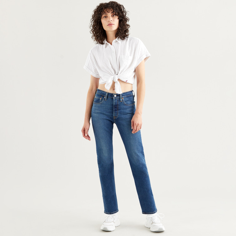 jeans femme  levis 501 crop charleston outlasted