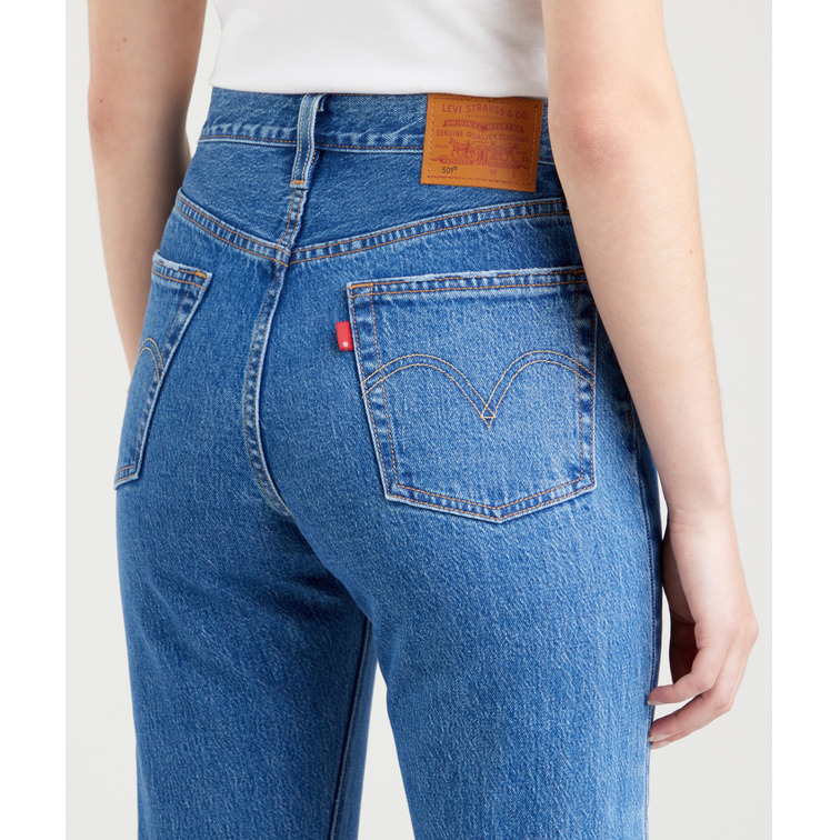 jeans femme  levis 501 crop jazz pop